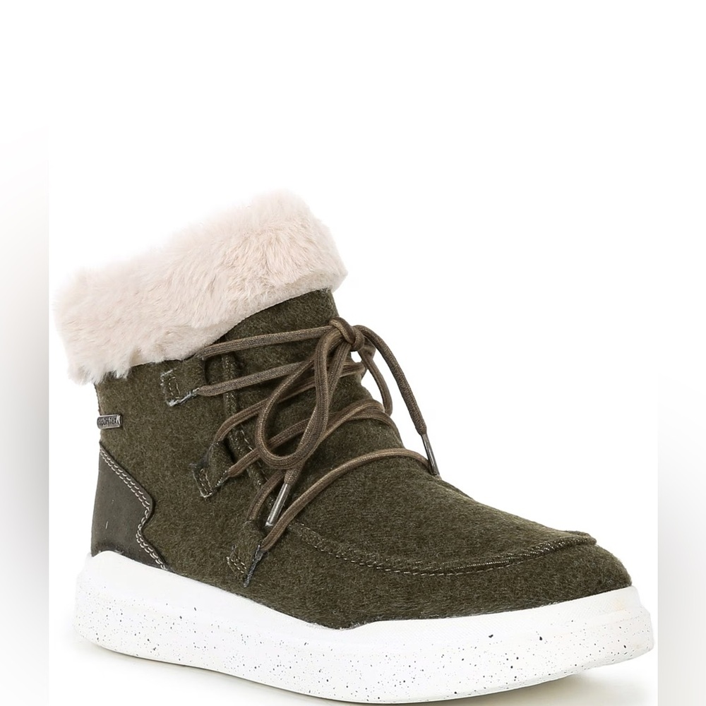 Romika by Joseph Siebel, the Helsinki 01 Faux Fur Lace Up Booties Size 39 (8.5)